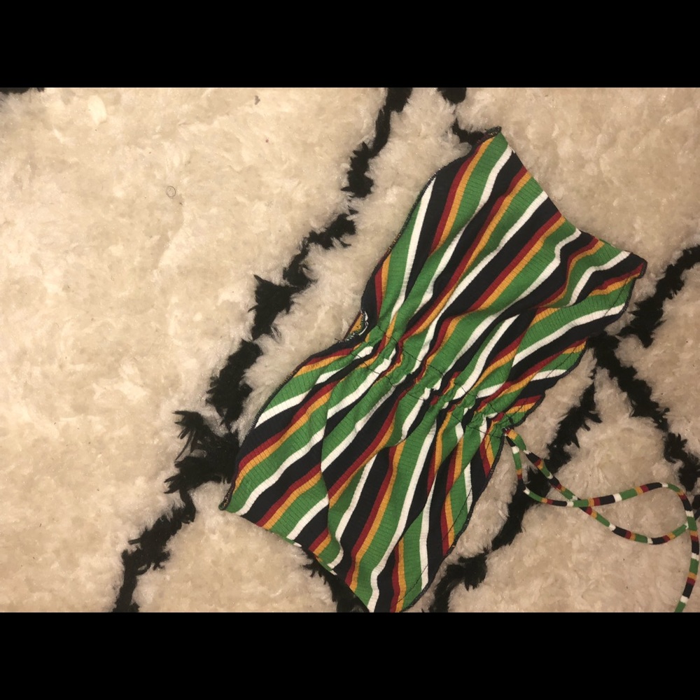 Urban Outfitters Jamaica Tube Top with Tie